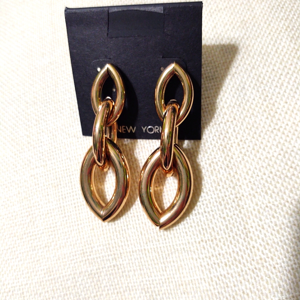 Chain Link Drop Dangle Earrings